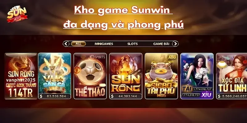 Giao Diện Sảnh Game Bài Sunwin: Đẹp Mắt Và Dễ Dàng Tiếp Cận